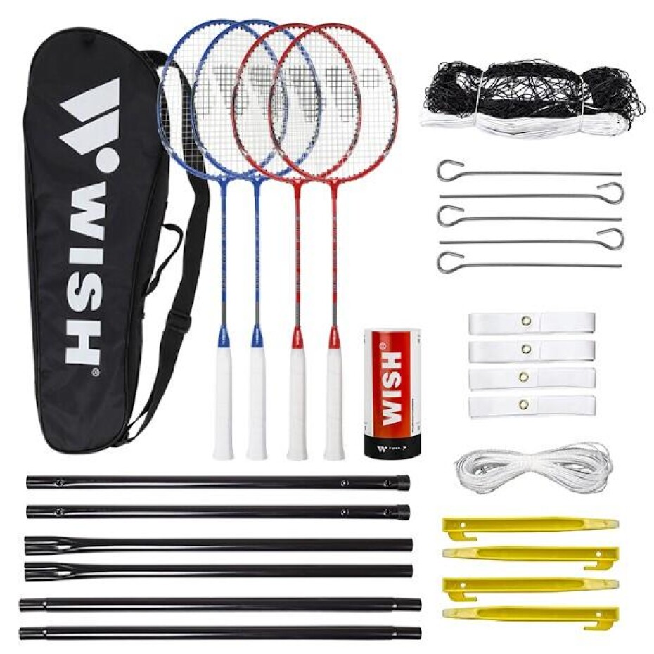 WISH Sada na badminton ALUMTEC 5566 červeno-modrá - main (0)
