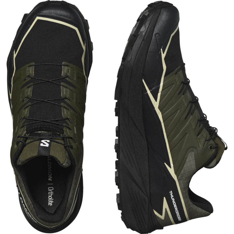 Pánská běžecká obuv Salomon Thundercross  Gore-Tex Olive Night/Black/Alfalfa  UK 9 - main (2)