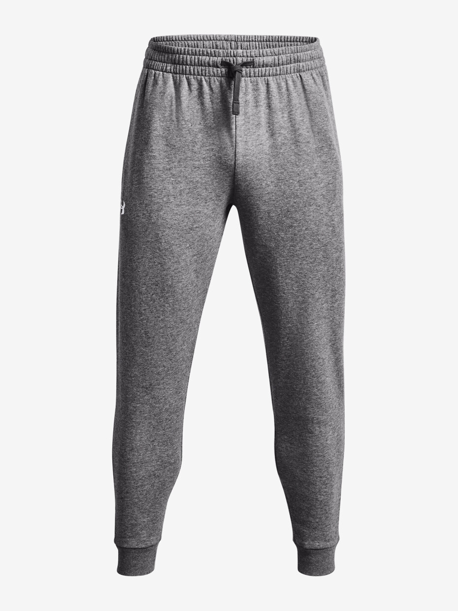 Under Armour tepláky Rival Fleece Joggers Castlerock Light Heather/White - main (4)