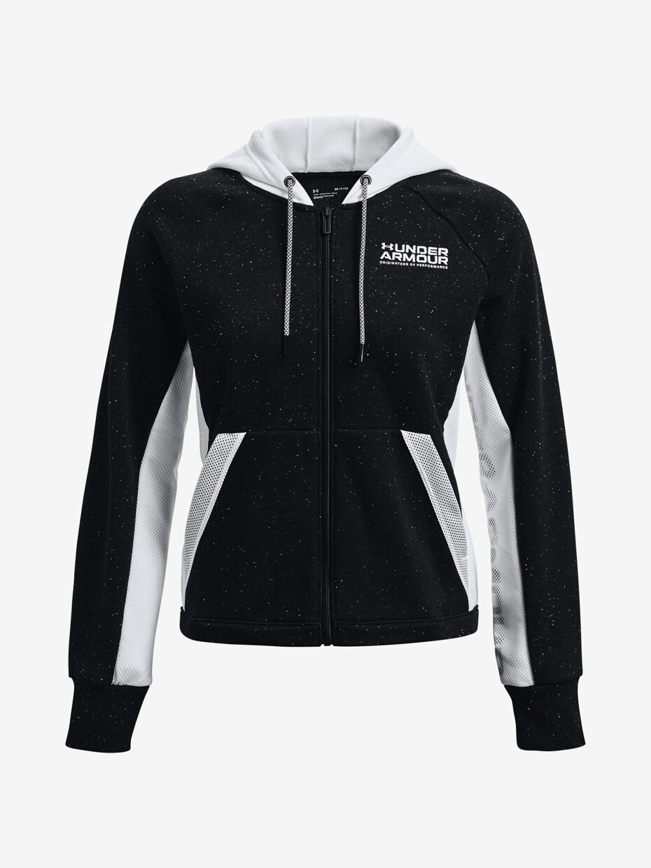 Dámská mikina Under Armour  Rival + FZ Hoodie-BLK S - main (4)