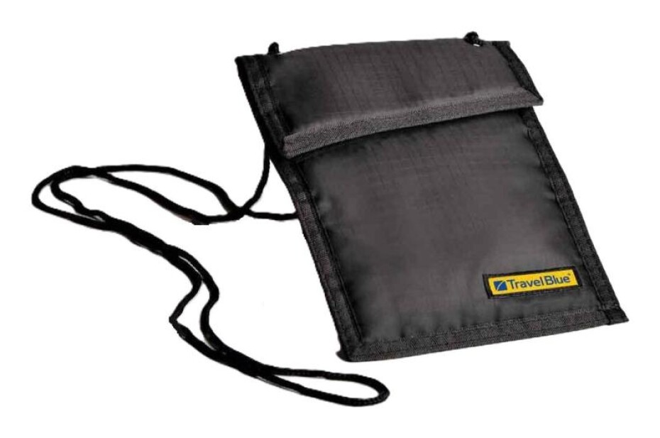 Travel Blue Neck Wallet Rfid Black - main (0)