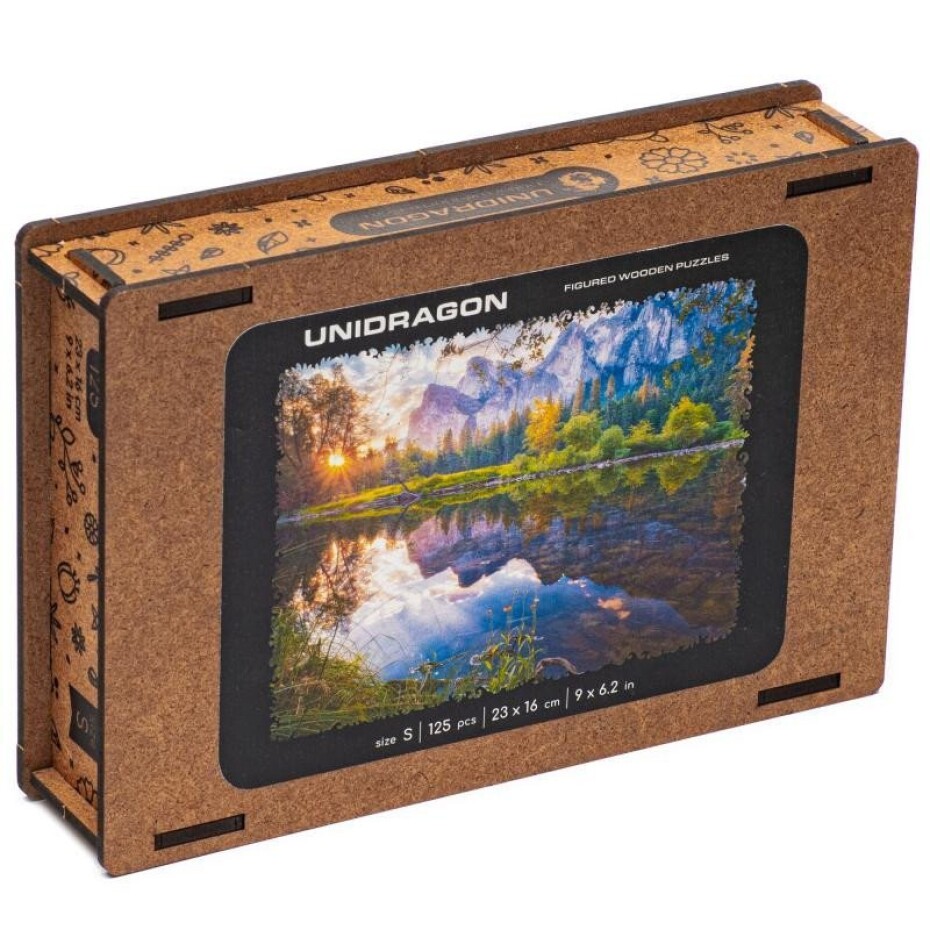Unidragon dřevěné puzzle - Jezero velikost S - main (0)