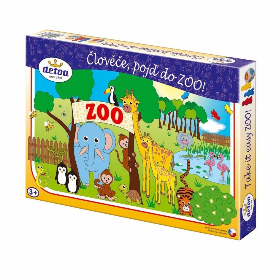 Detoa Společenská hra Člověče, pojď do ZOO!, 33,5 x 23 x 3,5 cm - main (0)