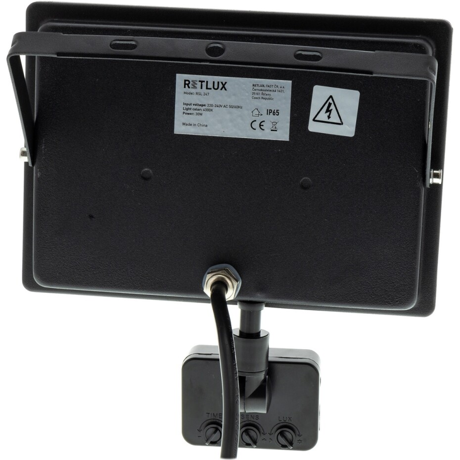 Retlux RSL 247 LED reflektor s PIR senzorem, 210 x 190 x 47 mm, 30 W, 2400 lm - main (4)