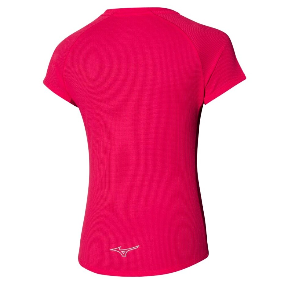 Dámské tričko Mizuno  Dry Aero Flow Tee Rose Red S - main (1)