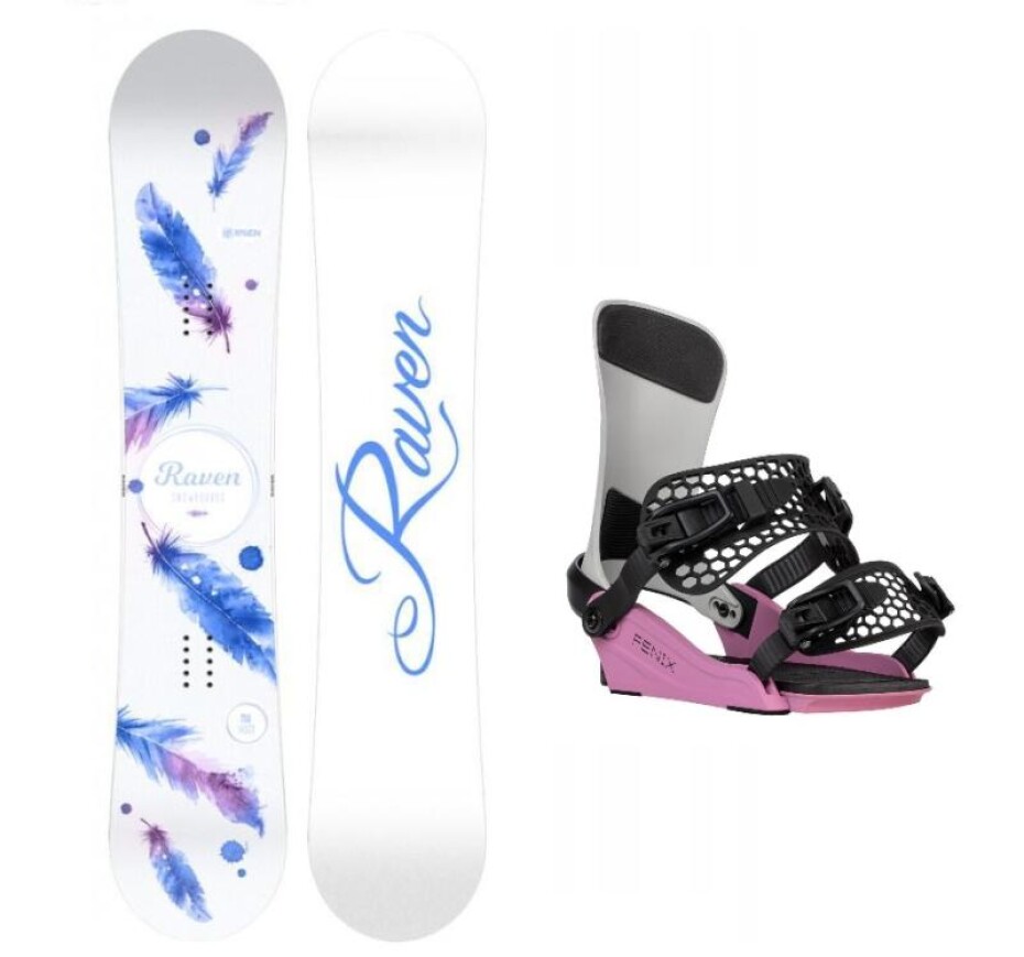 Raven Mia White dámský snowboard + Gravity Fenix grey/rose vázání - main (0)