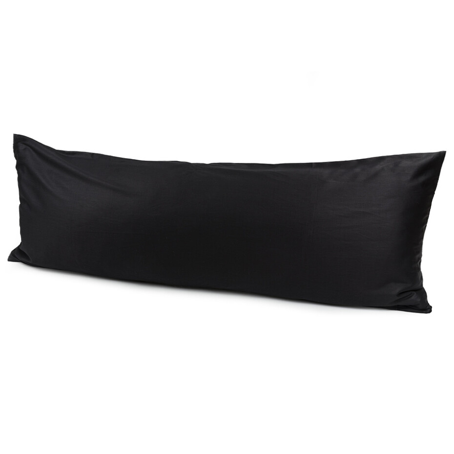 4Home povlak na Relaxační polštář Náhradní manžel satén černá, 50 x 150 cm  - main (0)