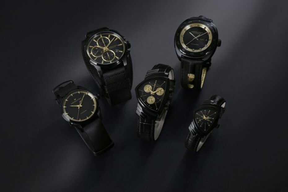 Hamilton Ventura Black & Gold S Quartz H24201730 - main (6)
