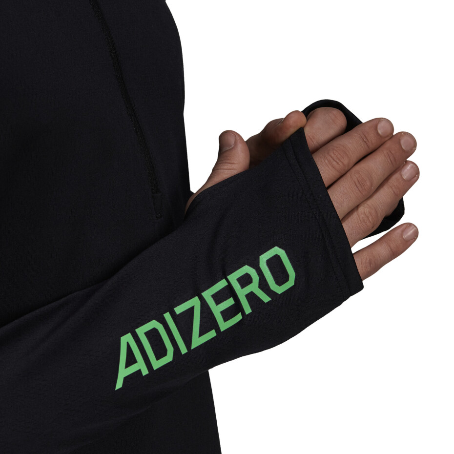 adidas triko s dlouhým rukávem ADIZERO 1/2 ZIP gt9736 - main (2)