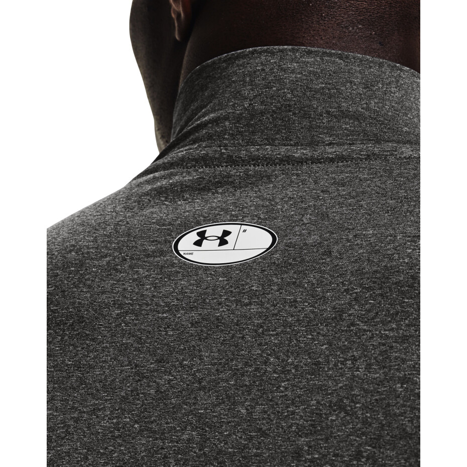 Pánské tričko Under Armour  HeatGear Armour Comp Mock LS Gray XS - main (2)