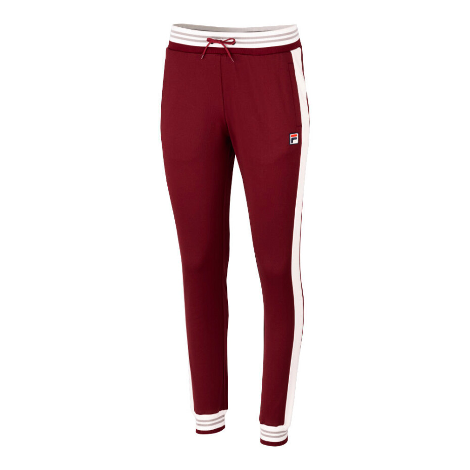 Dámské kalhoty Fila  Pants Rumi Cabernet/White Alyssum L - main (0)