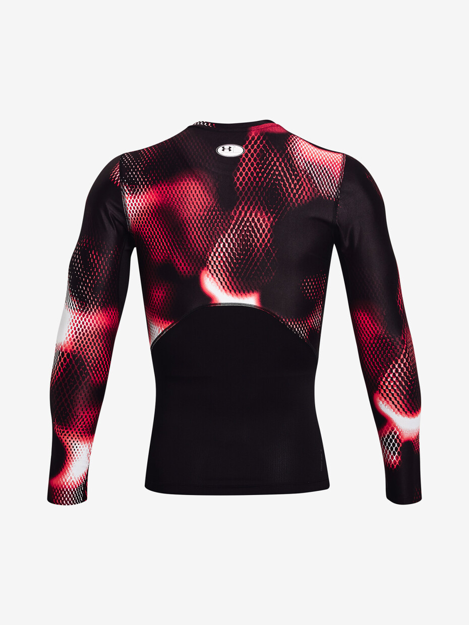 Under Armour Iso-Chill Compression Printed LS Black/Radio Red - main (3)