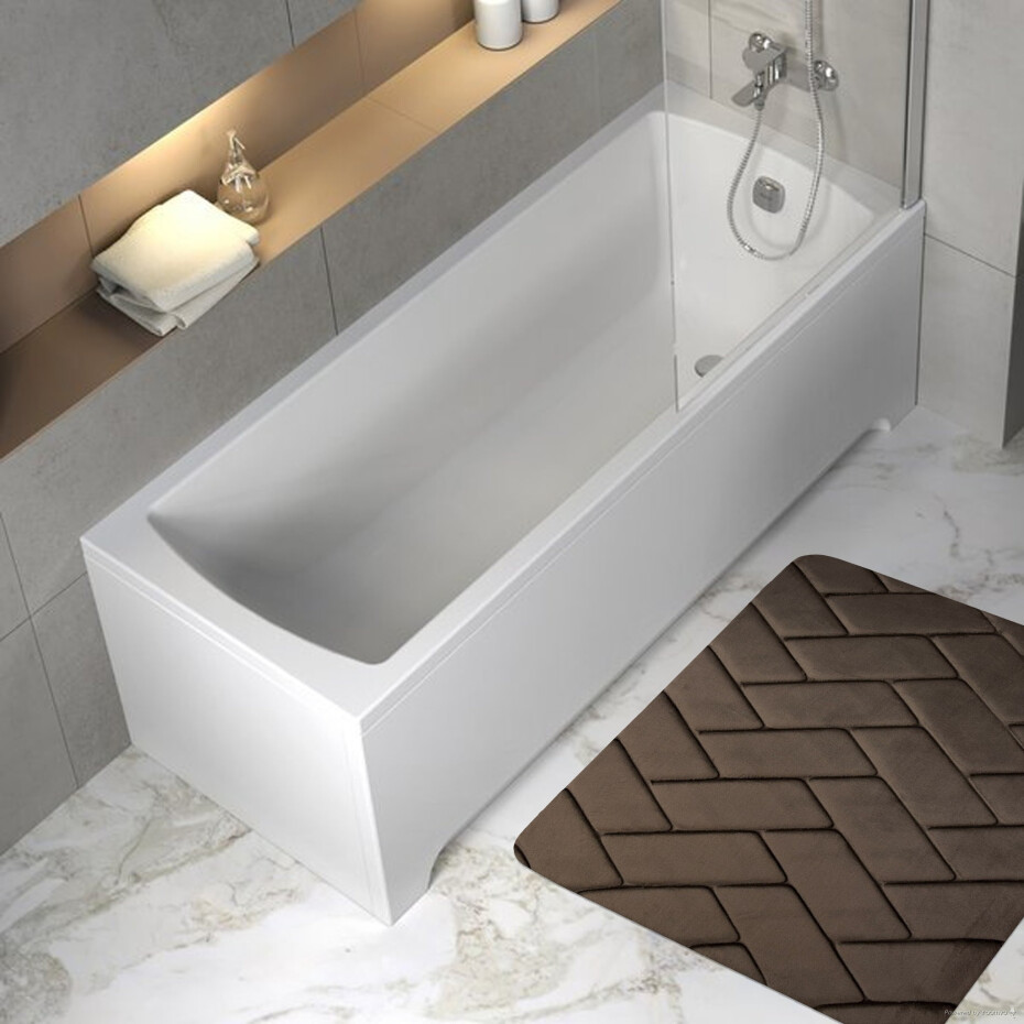 BO-MA Protiskluzová koupelnová předložka 3D 7288 coffee - 40x50 cm - main (1)