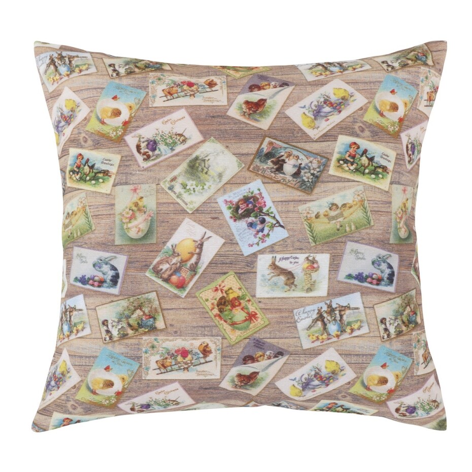 Bellatex Polštářek EMA Velikonoční pohlednice, 45 x 45 cm - main (0)