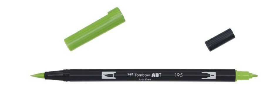 Tombow Oboustranný štětcový fix ABT - light green - main (0)