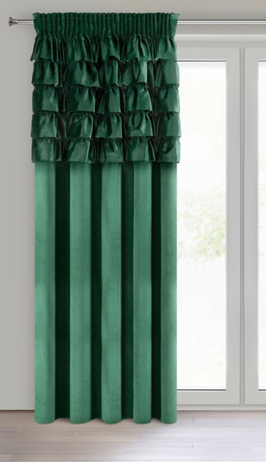 ArtFir Závěs AURA P | tmavě zelená 140 x 270 cm - main (1)