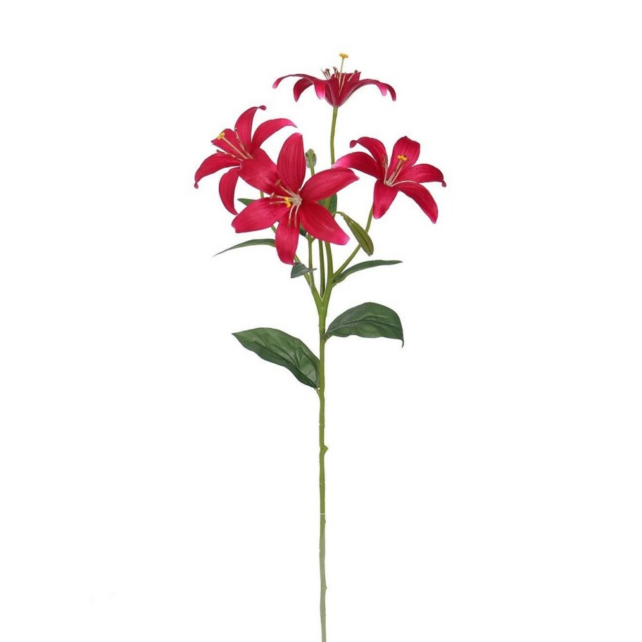 Umělá Lilie tm. růžová, 60 cm - main (0)