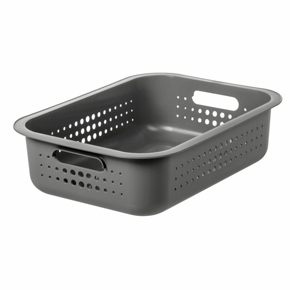 SmartStore Úložný košík Modern, šedá, 37 x 28 x 10 cm, 37 x 28 x 10 cm - main (1)