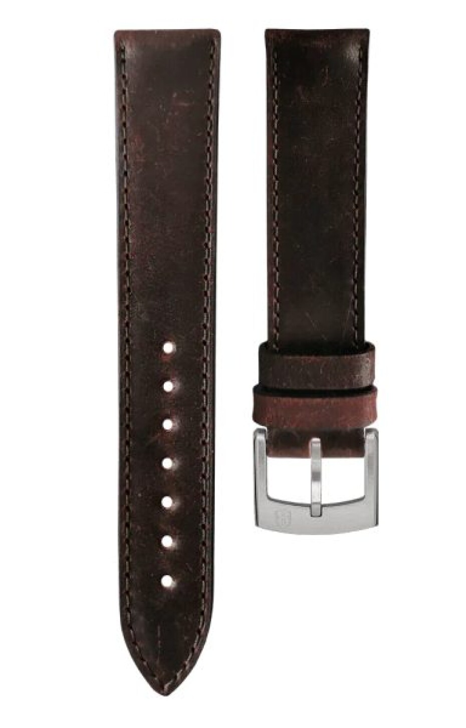 Kožený řemínek Biatec | Bordó Cordovan - 20 mm - Bez spony - main (1)