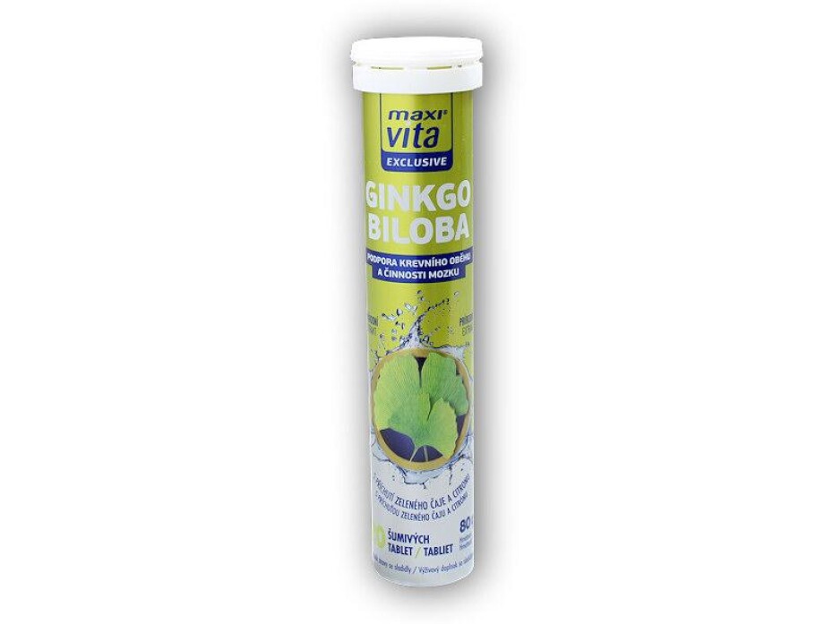 Maxivita Exclusive ginkgo biloba 20 šumivých tablet - main (0)