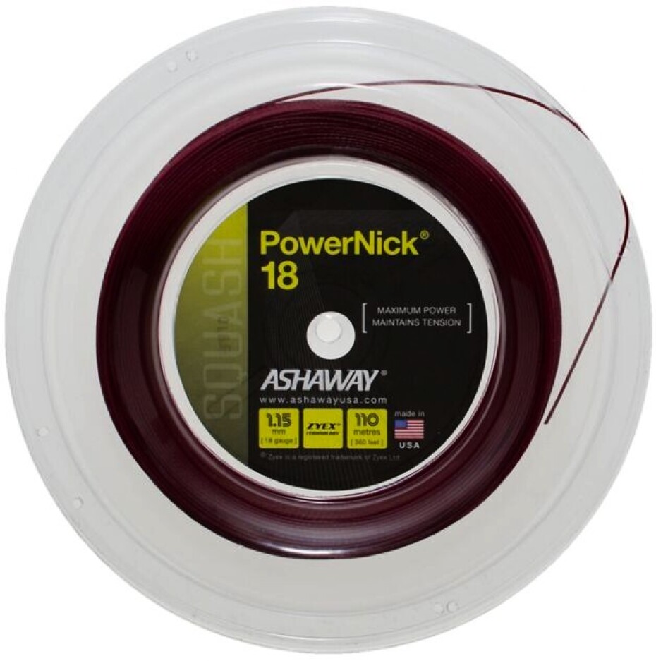 Squashový výplet Ashaway  PowerNick 18 Zyex Red 1,15 mm (110 m) - main (0)