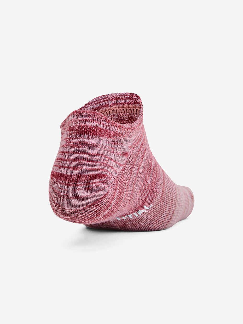 Ponožky Under Armour  Essential No Show 3pk-PNK  L - main (3)
