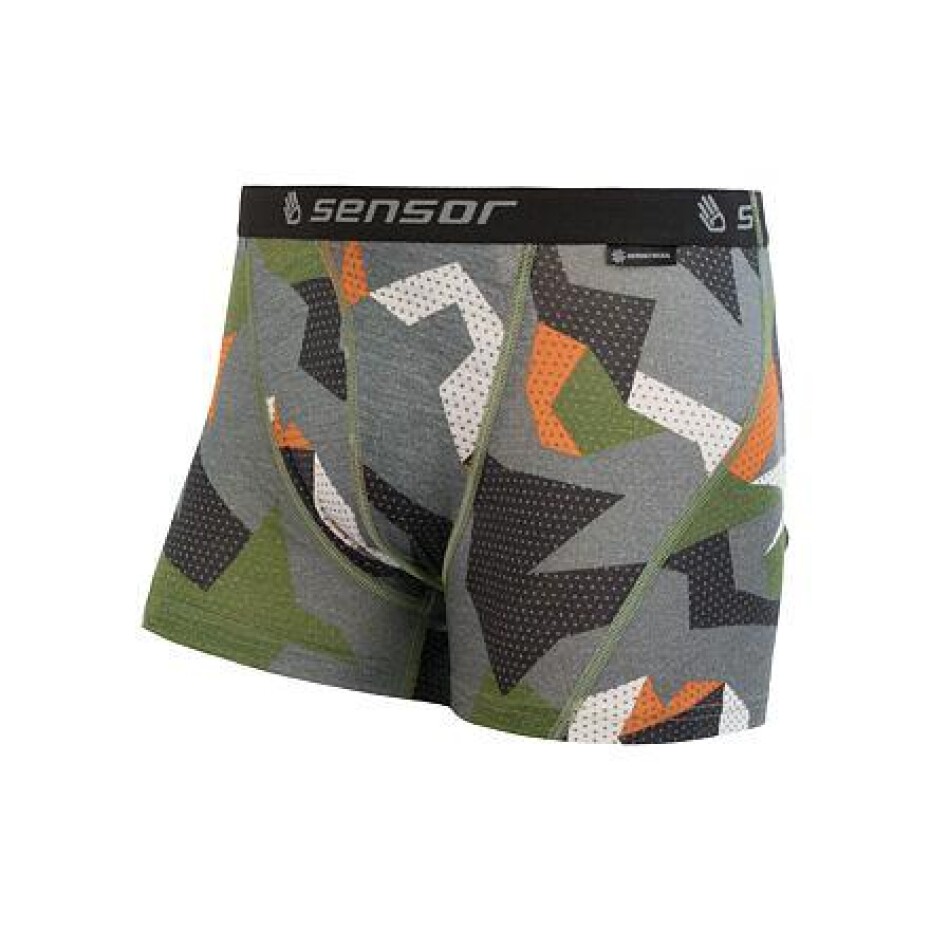 SENSOR MERINO IMPRESS trenky safari camo - main (0)