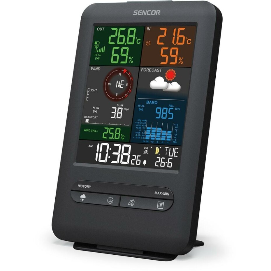 Sencor SWS 9300 profesionální meteostanice s bezdrátovým snímačem 5v1 - main (3)
