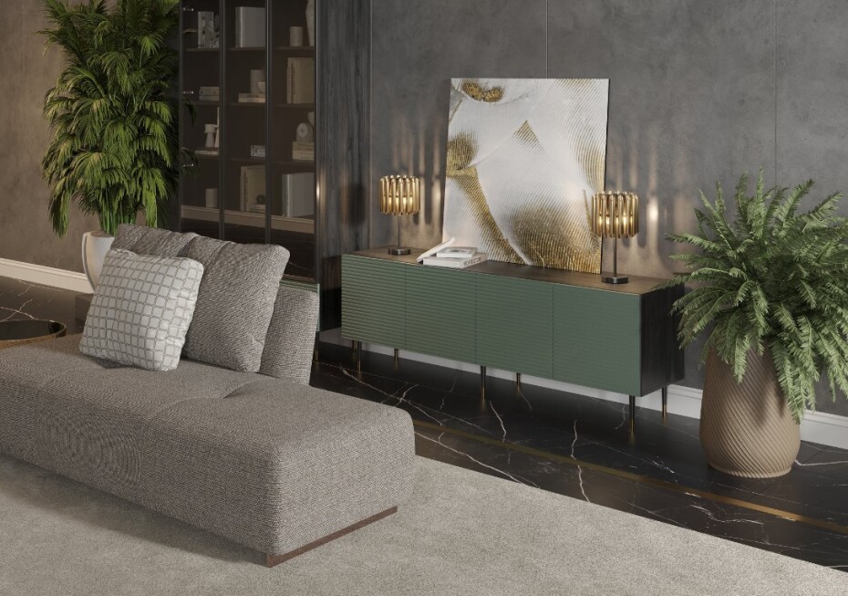ArtMadex Šatní skříň IMPERIAL I06 | pistáciová - main (6)