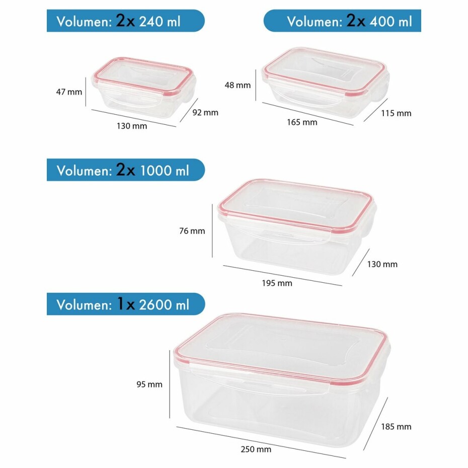 Classbach 7dílná sada plastových dóz FHD 4008 - main (7)