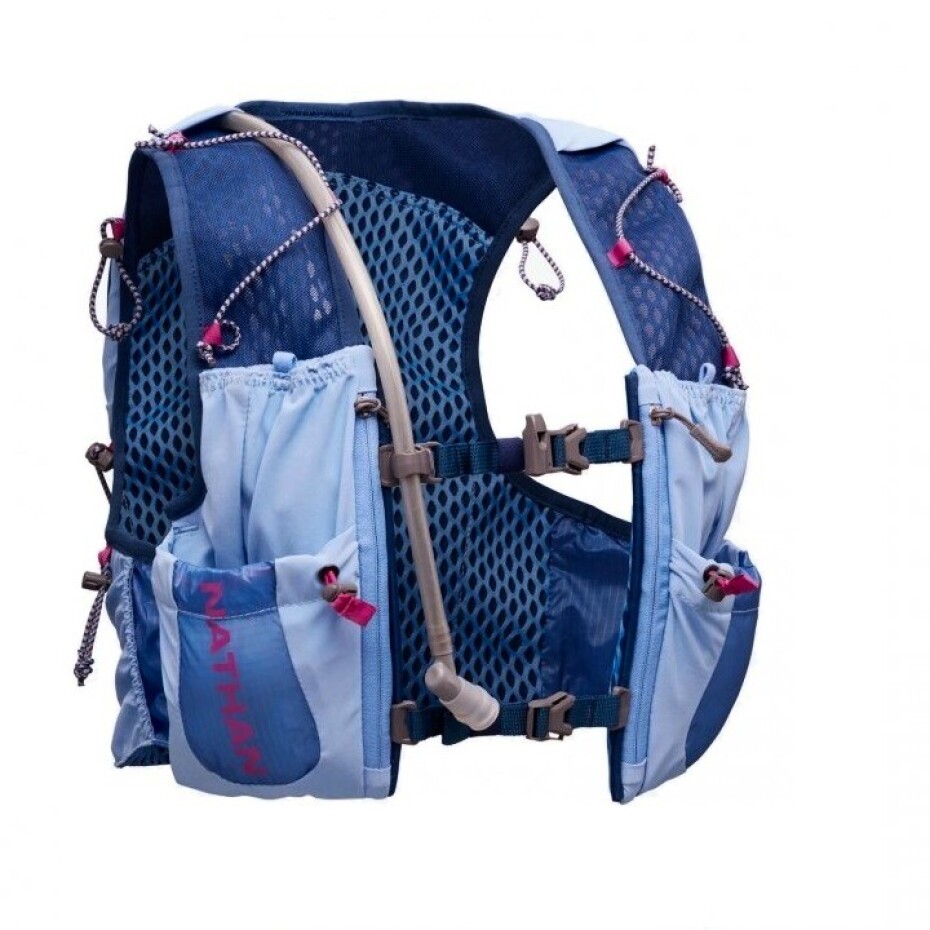 Dámská běžecká vesta Nathan  Vapor Airess 3.0 7 l Periwinkle/Magenta - main (1)