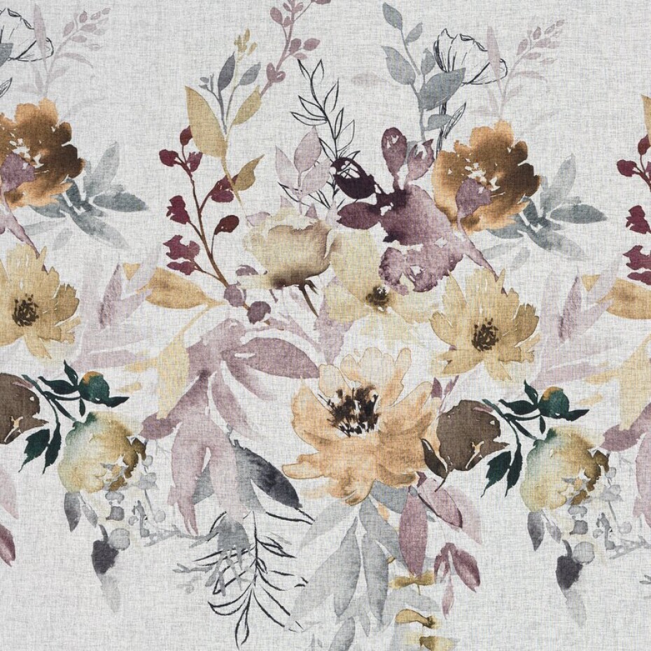 ArtFir Závěs GRETA K | bílá/květy 140 x 250 cm - main (4)