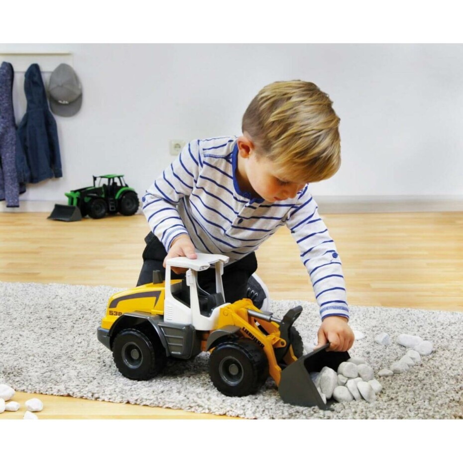 Lena Auto Nakladač Worxx plast 49cm 1:15 v krabici Liebherr L538 04612 - main (1)