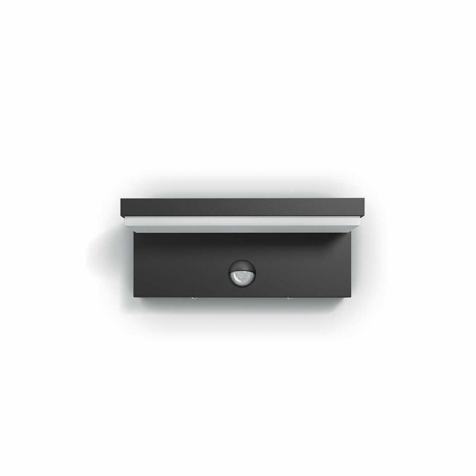 Philips Bustan UltraEfficient venkovní nástěnné svítidlo se senzorem LED 3,8W 4000K, antracitová - main (1)