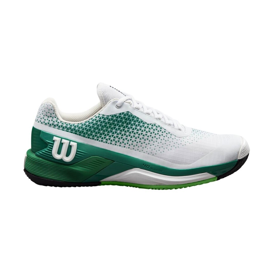 Pánská tenisová obuv Wilson Rush Pro 4.0 Clay White/Green  EUR 41 1/3 - main (0)