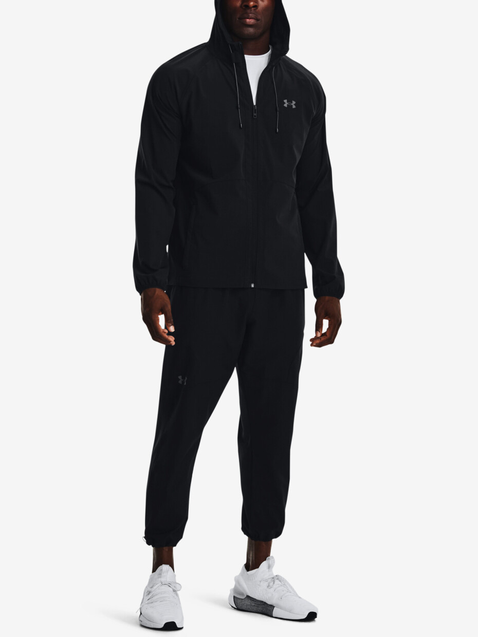Pánská bunda Under Armour  Stretch Woven Windbreaker-BLK XXL - main (1)