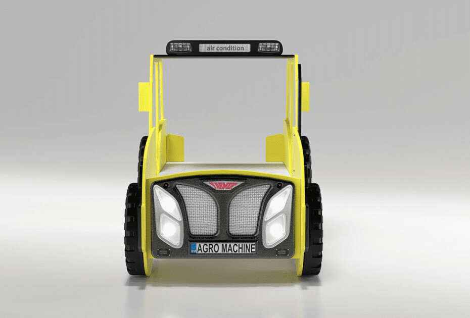 Detská posteľ Traktor modrý - main (3)