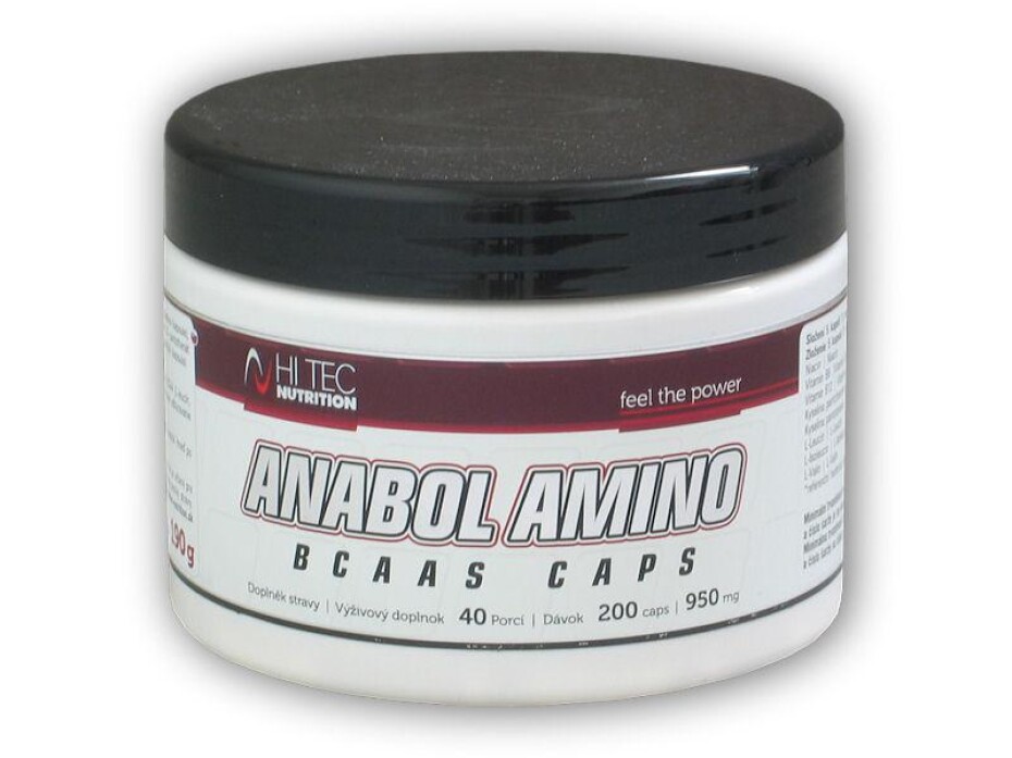 Hi Tec Nutrition Anabol Amino BCAA s 200 kapslí - main (0)