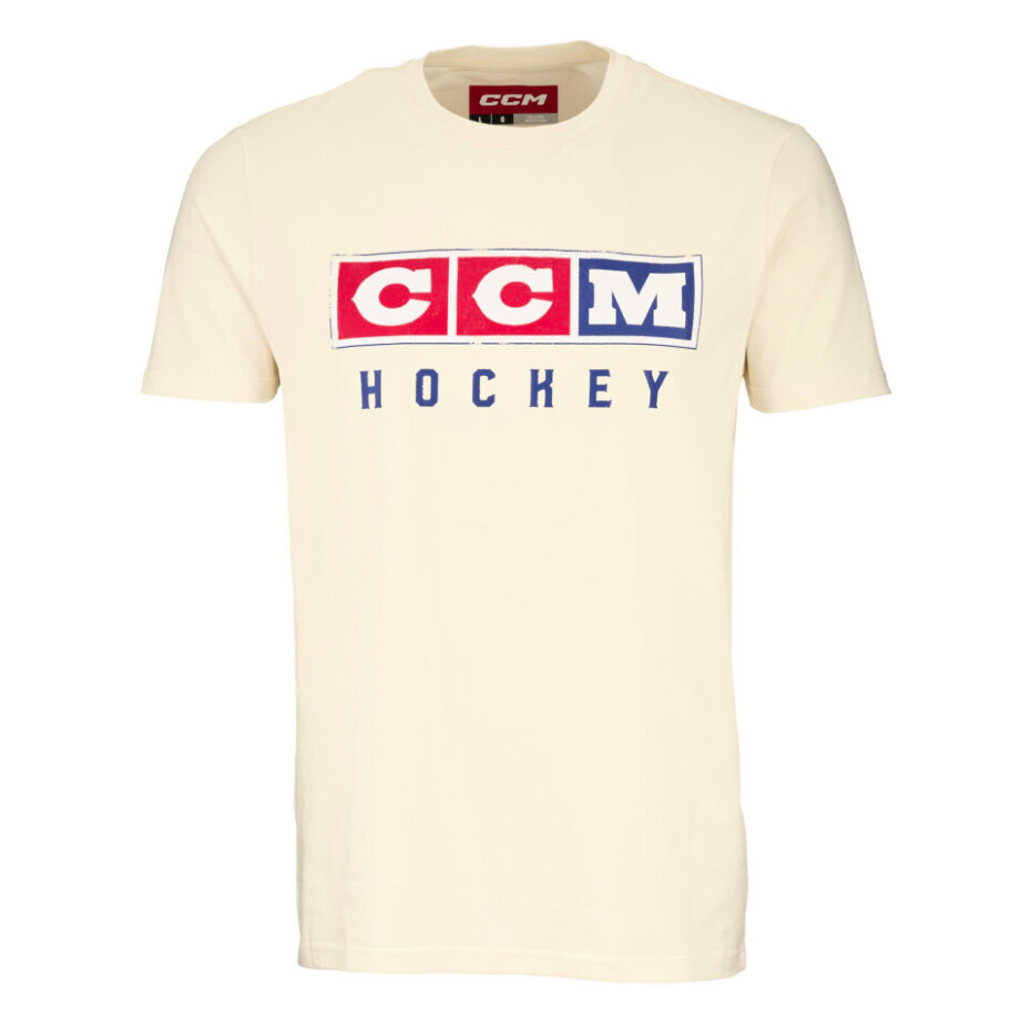 Dětské tričko CCM Vintage Fall SS Tee Unbleached XL - main (0)