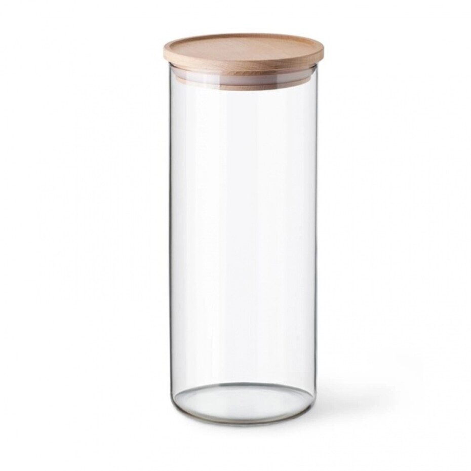 Simax 5142 skleněná dóza s dřevěným víčkem, 1,4 l - main (0)