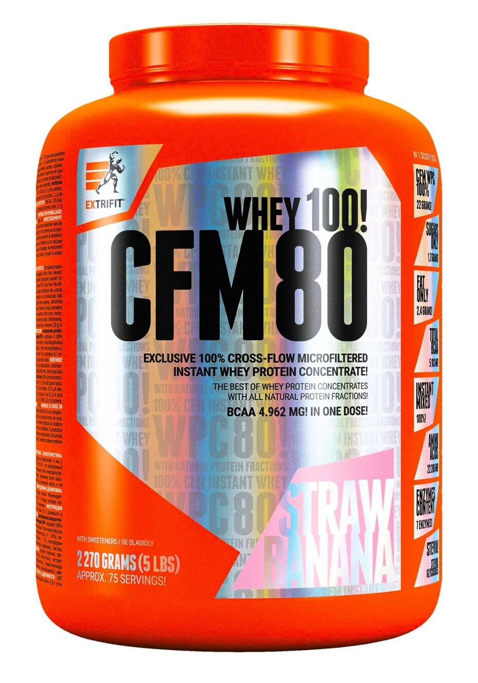 Extrifit CFM Instant Whey 80 2270 g vanilka - main (2)