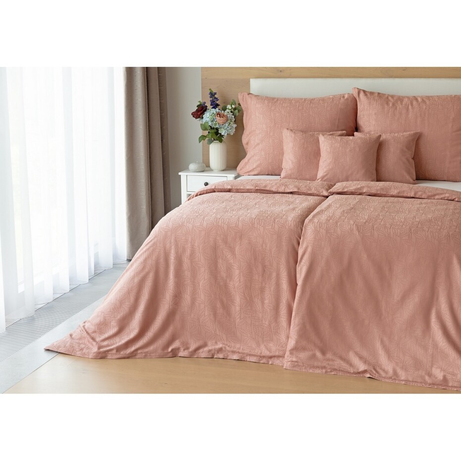Matějovský Povlečení z bambusového damašku Sofie Rose Pink, 140 x 200 cm, 70 x 90 cm - main (1)