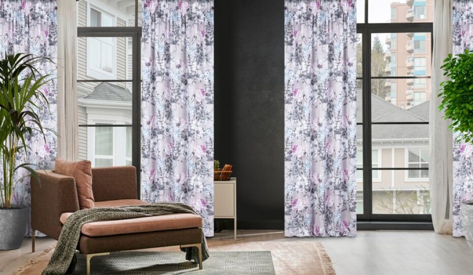 ArtFir Závěs HONEY P | fialová/šedá 140 x 270 cm - main (11)