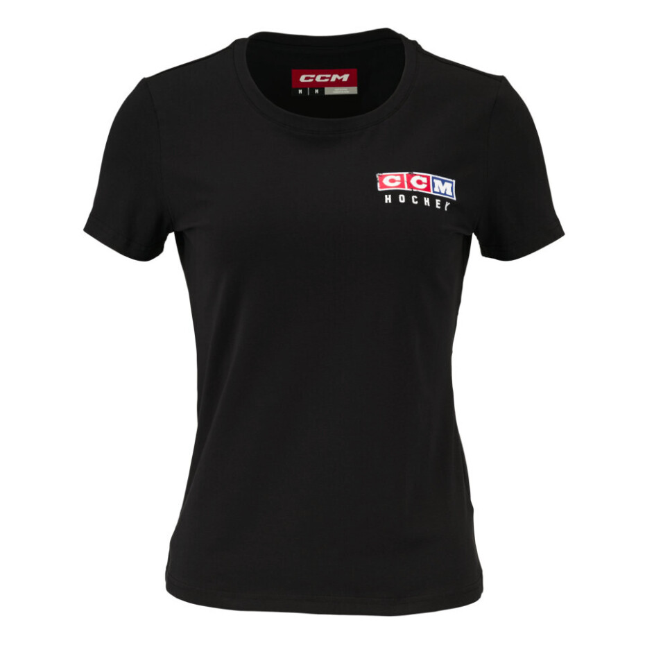 Dámské tričko CCM Vintage Fall SS Tee Black S - main (0)