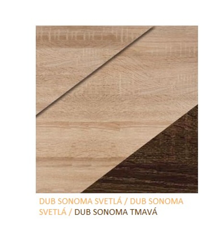 ArtCross Obývací stěna Nott 3 Barva: craft bílý / craft tobaco / craft bílý - main (7)