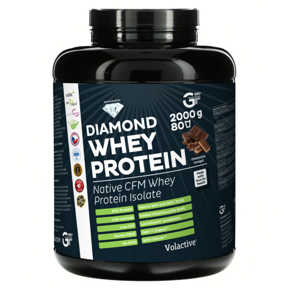 GF Nutrition Diamond Whey Protein 2000 g jahoda - main (0)