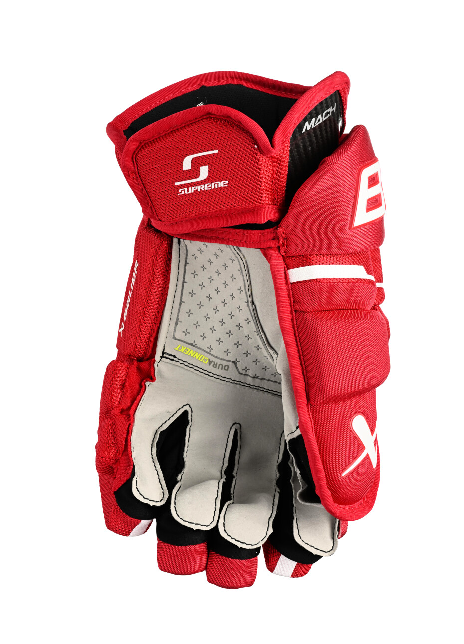 Hokejové rukavice Bauer Supreme MACH Red Senior 14 palců - main (1)