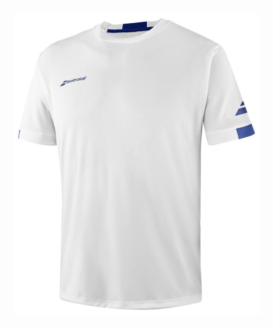 Pánské tričko Babolat  Play Crew Neck Tee Men White/White L - main (2)