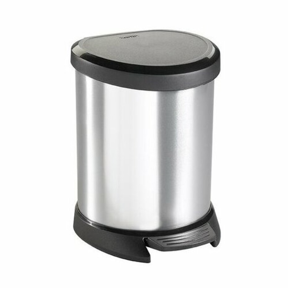 Curver Odpadkový koš Decobin 5 l, stříbrná - main (0)