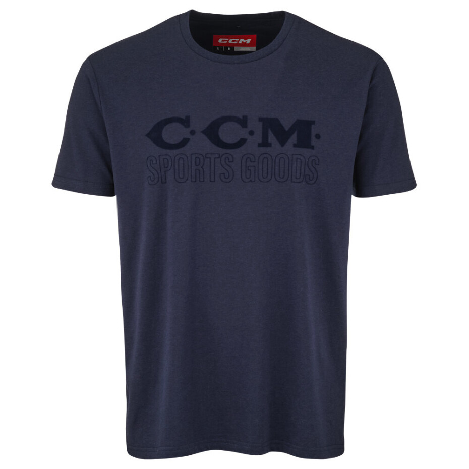 Pánské tričko CCM Holiday SS Tee B Navy S - main (0)